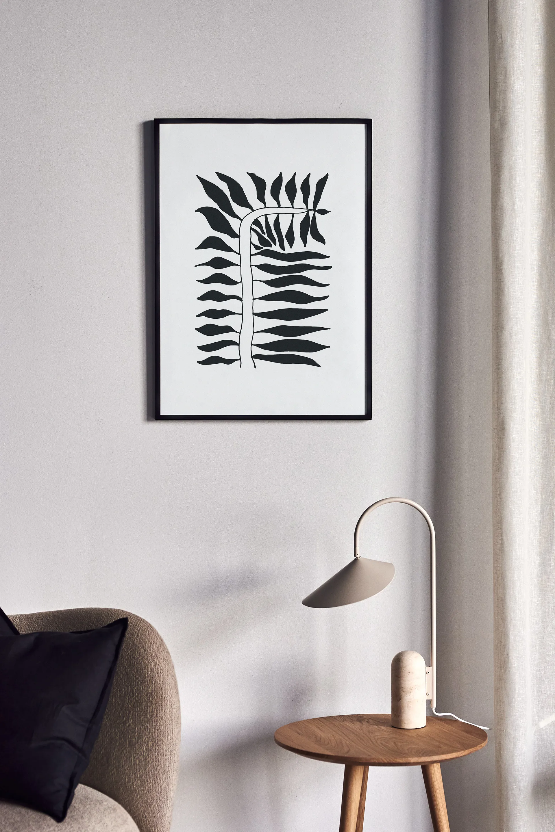 Seeding poster black, 40x50 cm Scandi Living