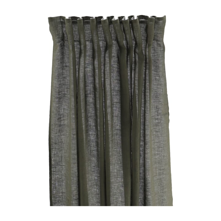 Serenity curtain with multiband 129x250 cm - Forest green - Scandi Living