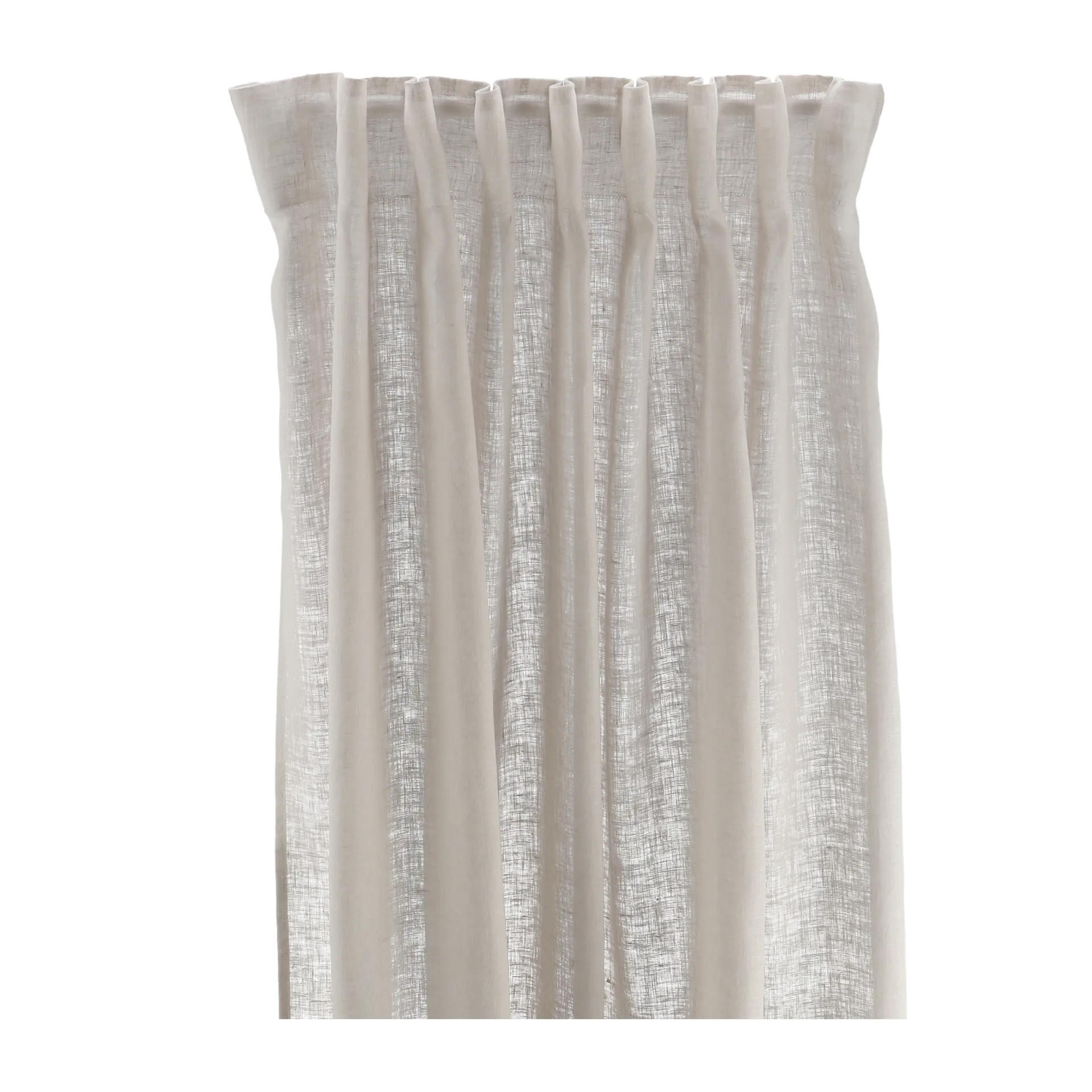 Serenity curtain with multiband 129x250 cm, Greige Scandi Living