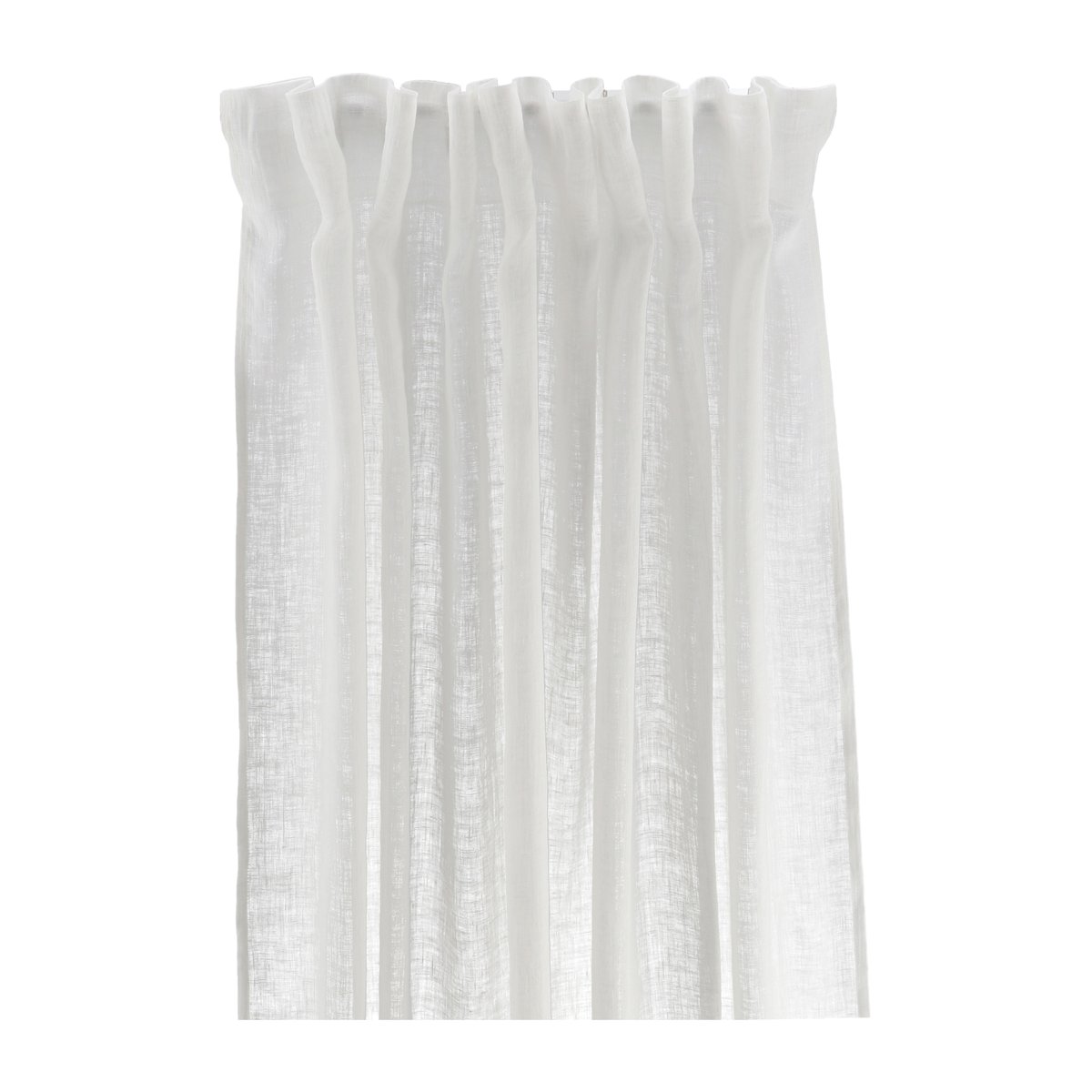 Scandi Living Serenity curtain with multiband 129x250 cm White