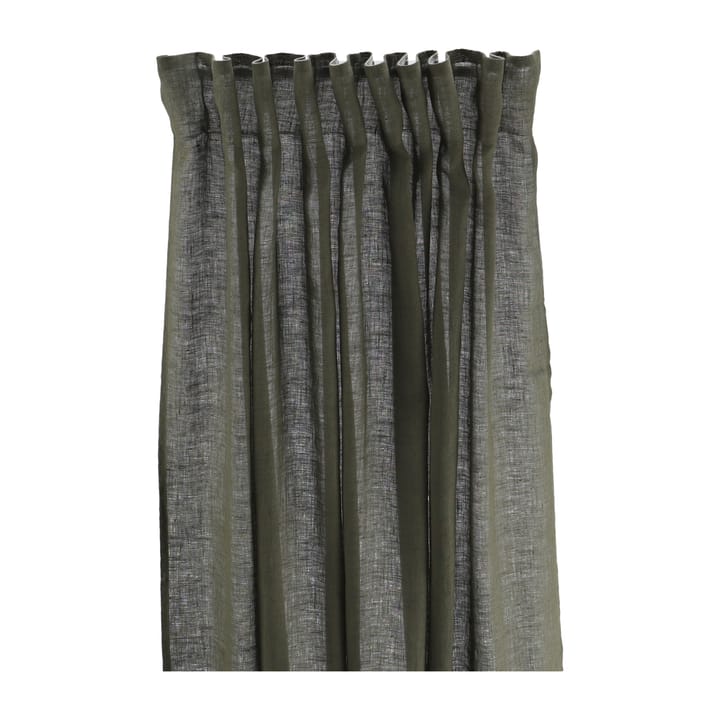 Serenity curtain with multiband 140x250 cm - Forest green - Scandi Living