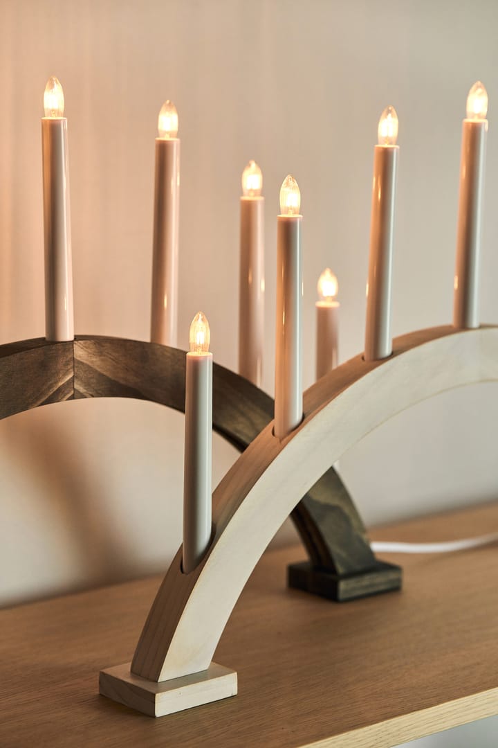 Sky advent candle bow 41 cm - Dark oil - Scandi Living