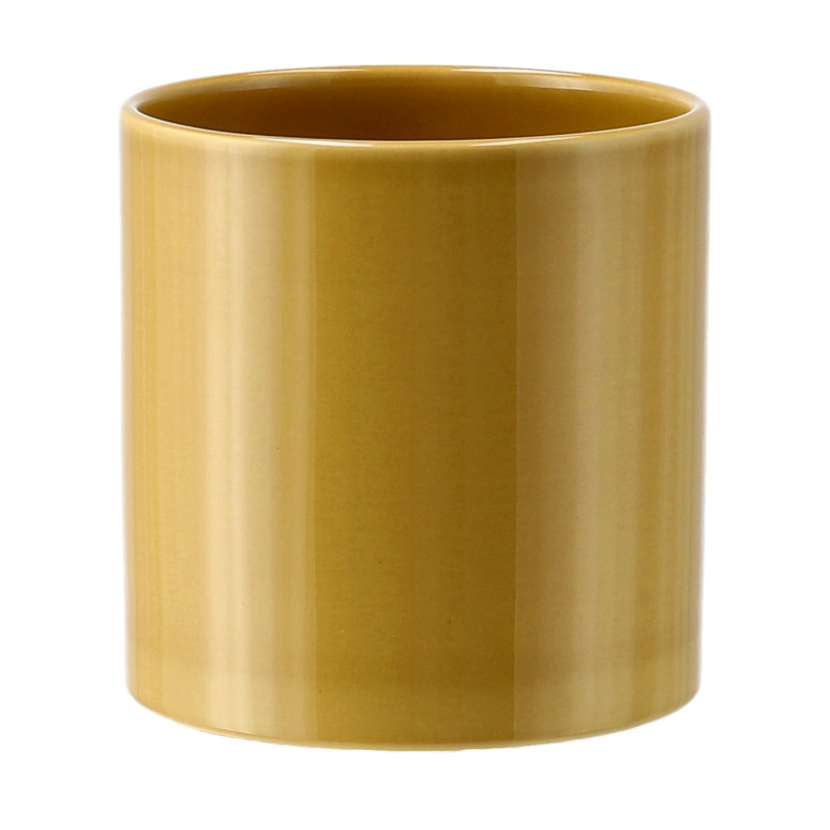 Scandi Living Sleek pot o12 cm Mustard | Scandinavian Design | Flower pots | Yellow