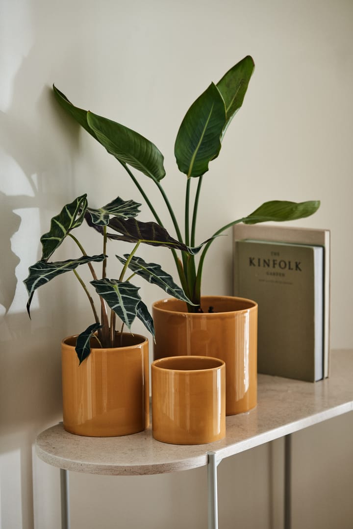 Sleek pot Ø12 cm - Mustard - Scandi Living