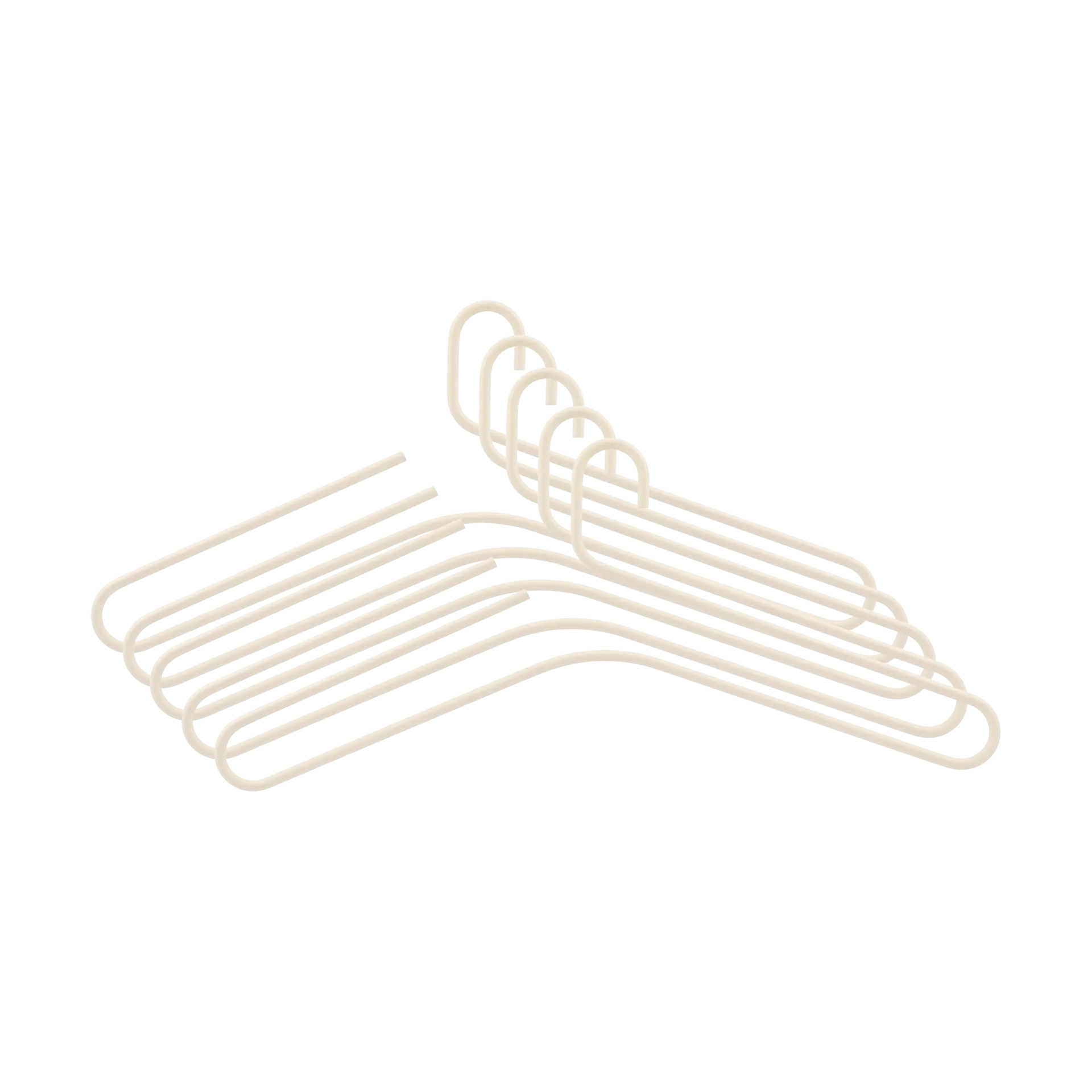 Smooth hanger 5-pack, Beige Scandi Living