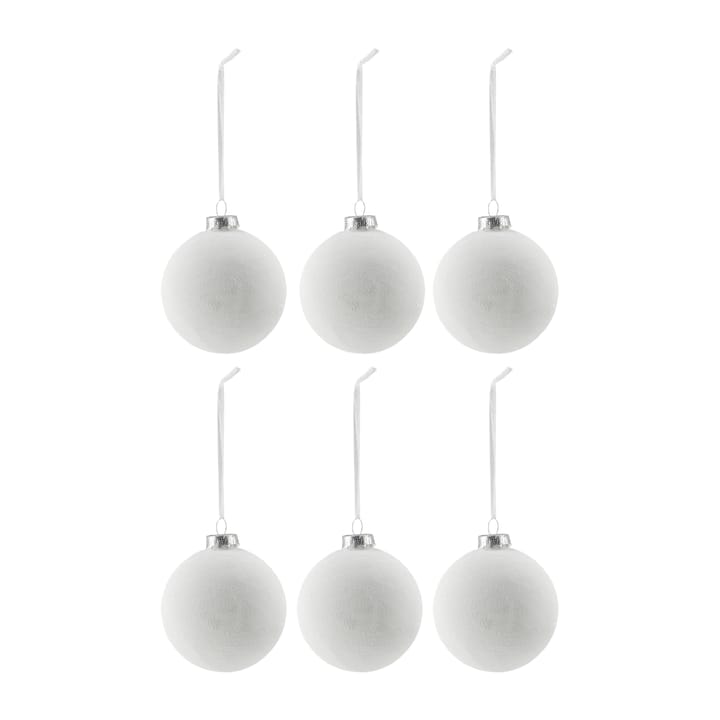 Snowing baubles 6-pack - White - Scandi Living