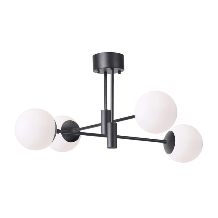 Solar ceiling lamp black 73 cm - Frosted white - Scandi Living