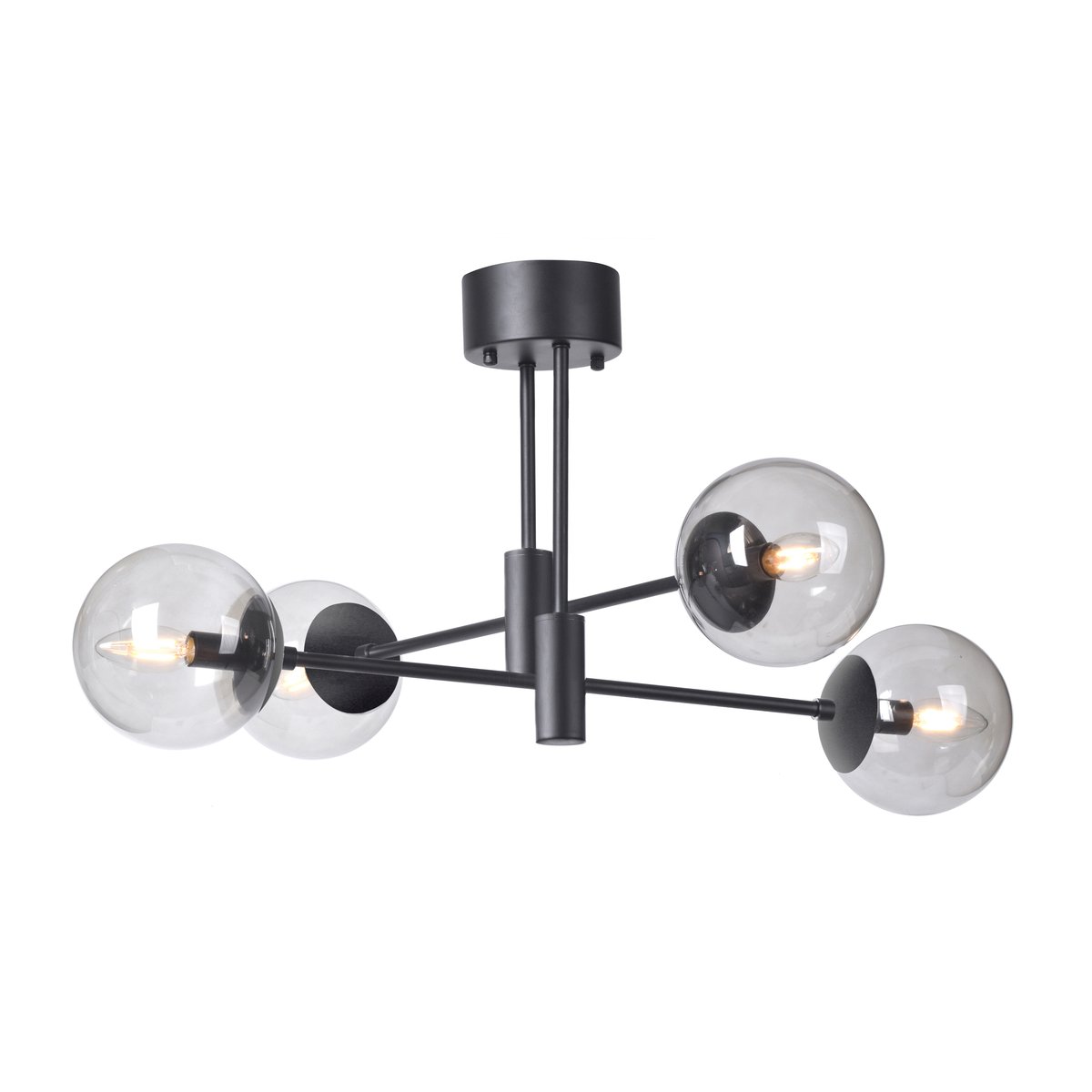 Scandi Living Solar ceiling lamp black 73 cm y grey