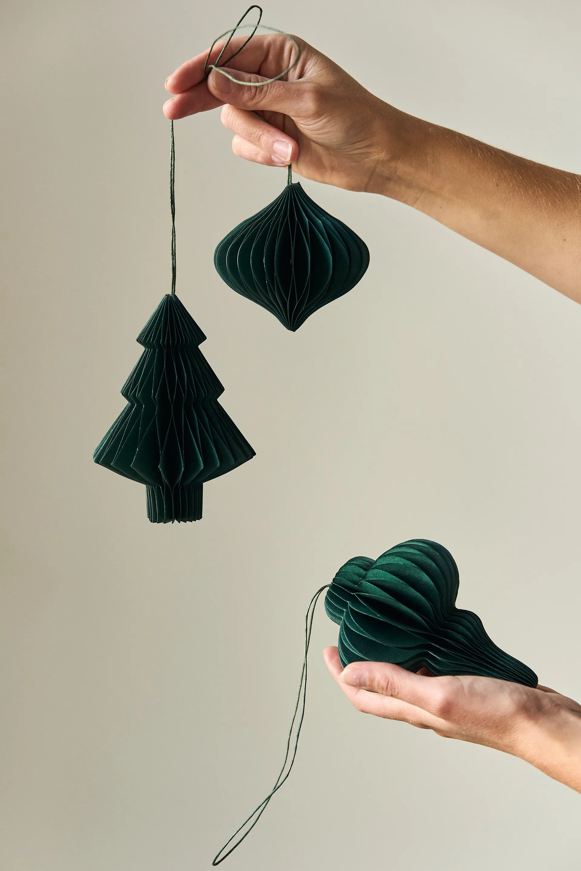 Spira baubles 4-pack, Forest Green Scandi Living