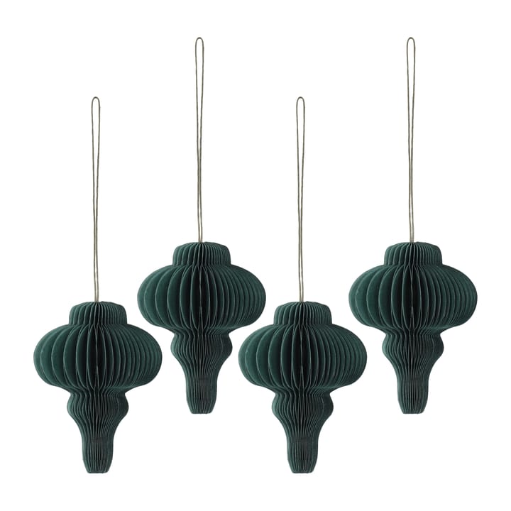 Spira baubles 4-pack - Forest Green - Scandi Living