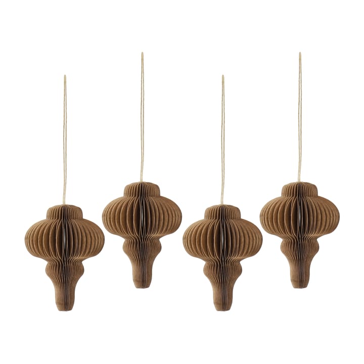 Spira baubles 4-pack - Natural - Scandi Living