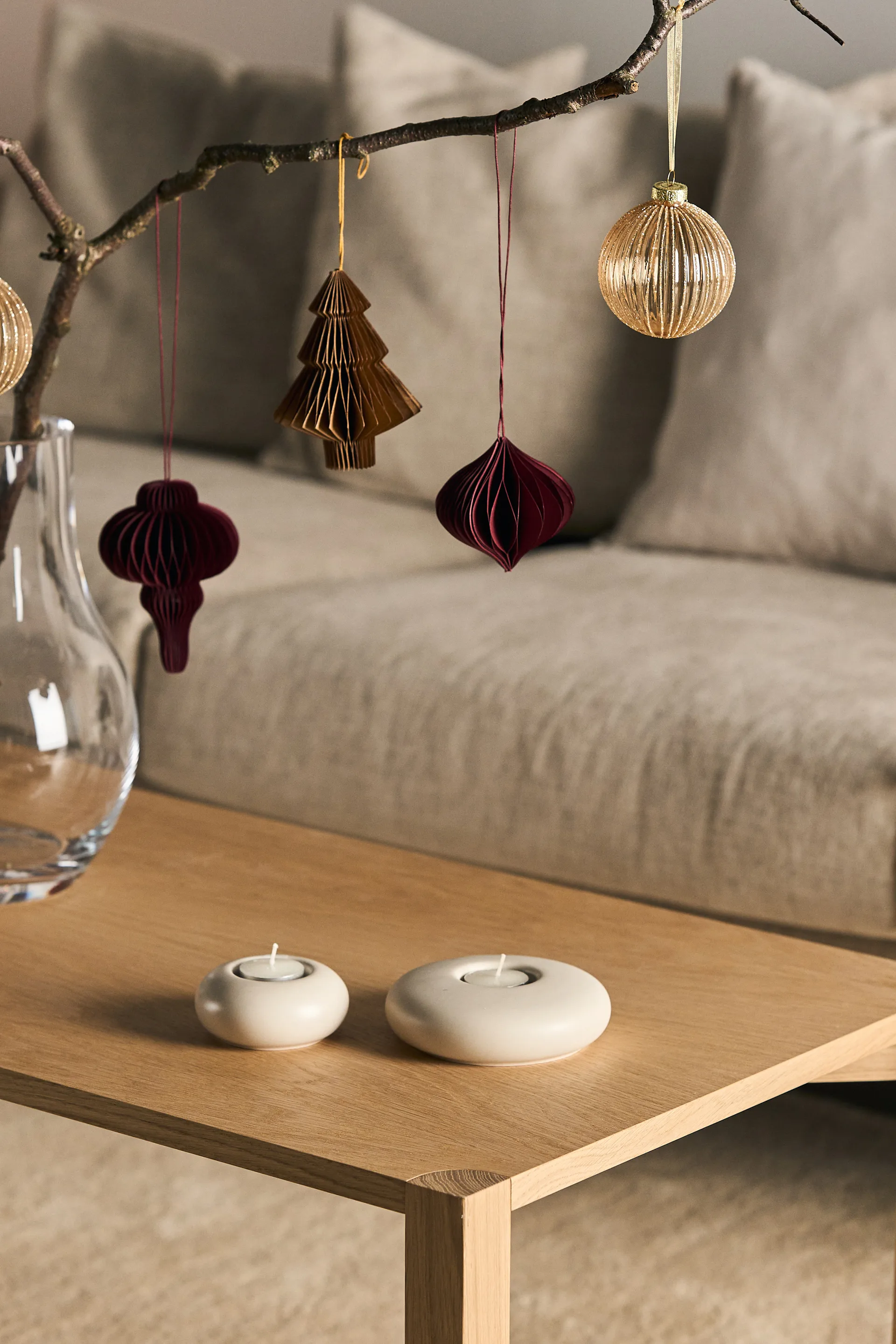 Spira baubles 4-pack, Red Scandi Living