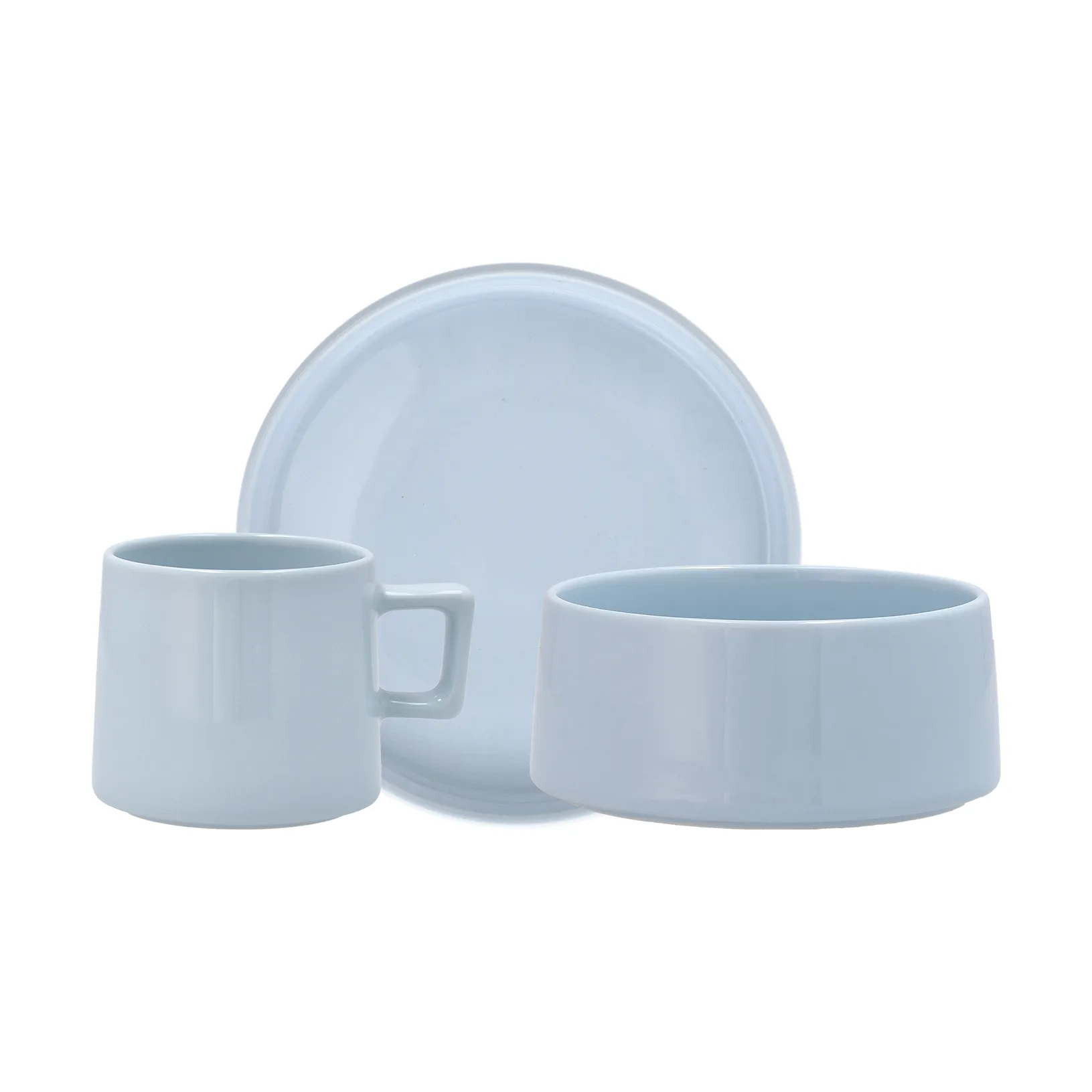 Taper breakfast set 12 pieces - Light blue Scandi Living