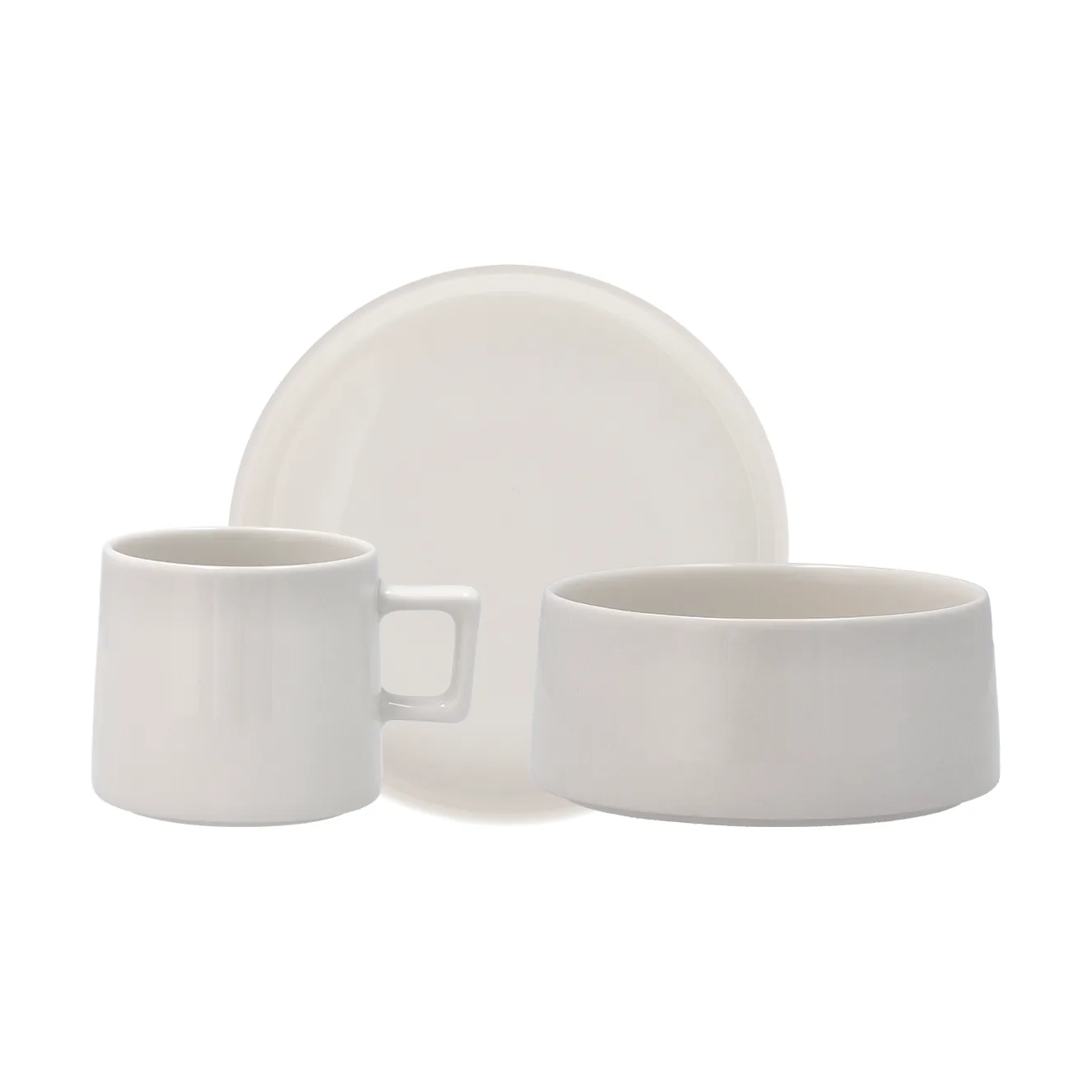 Taper breakfast set 12 pieces - White Scandi Living