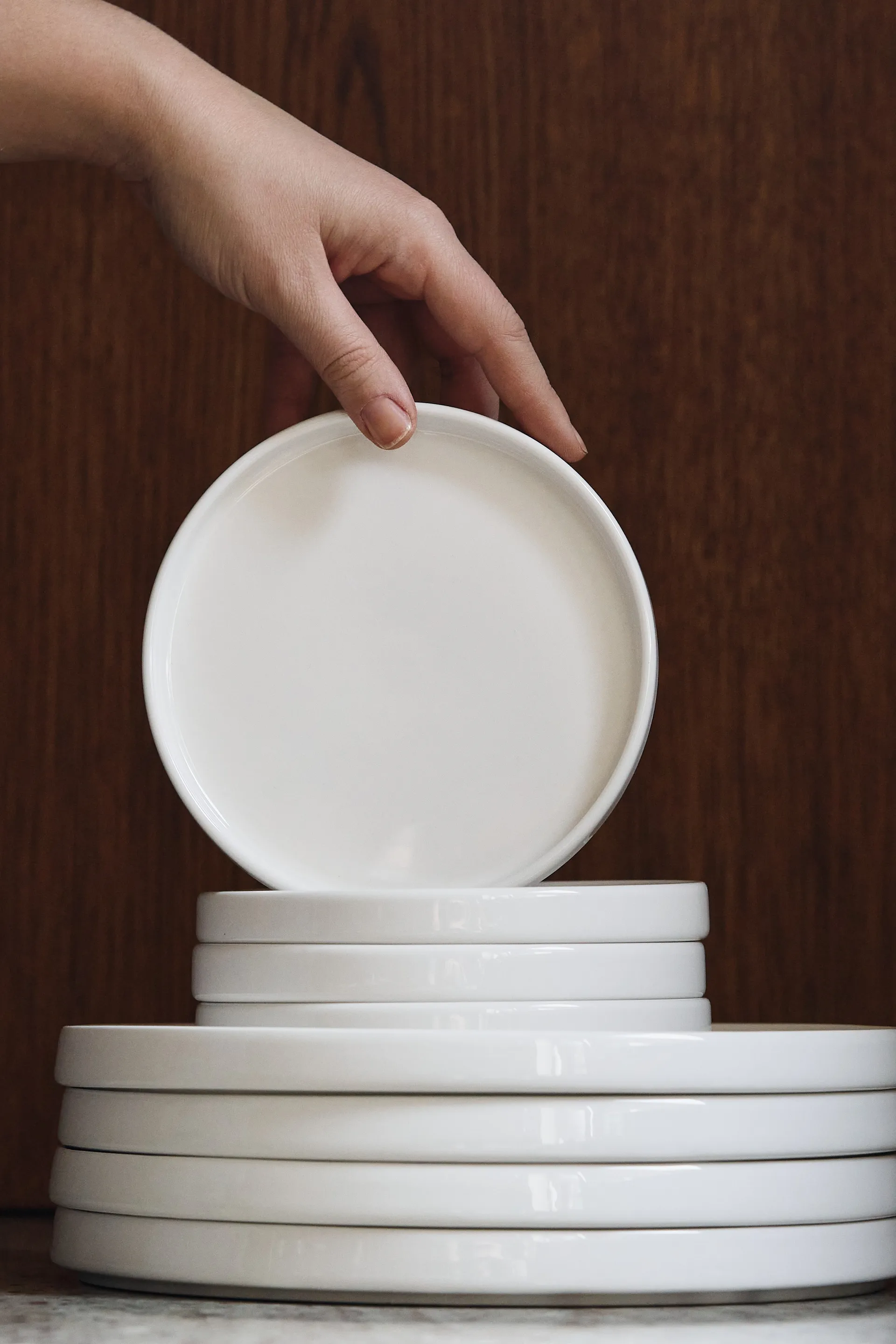 Taper dinnerware set 12 pieces - White,  Scandi Living