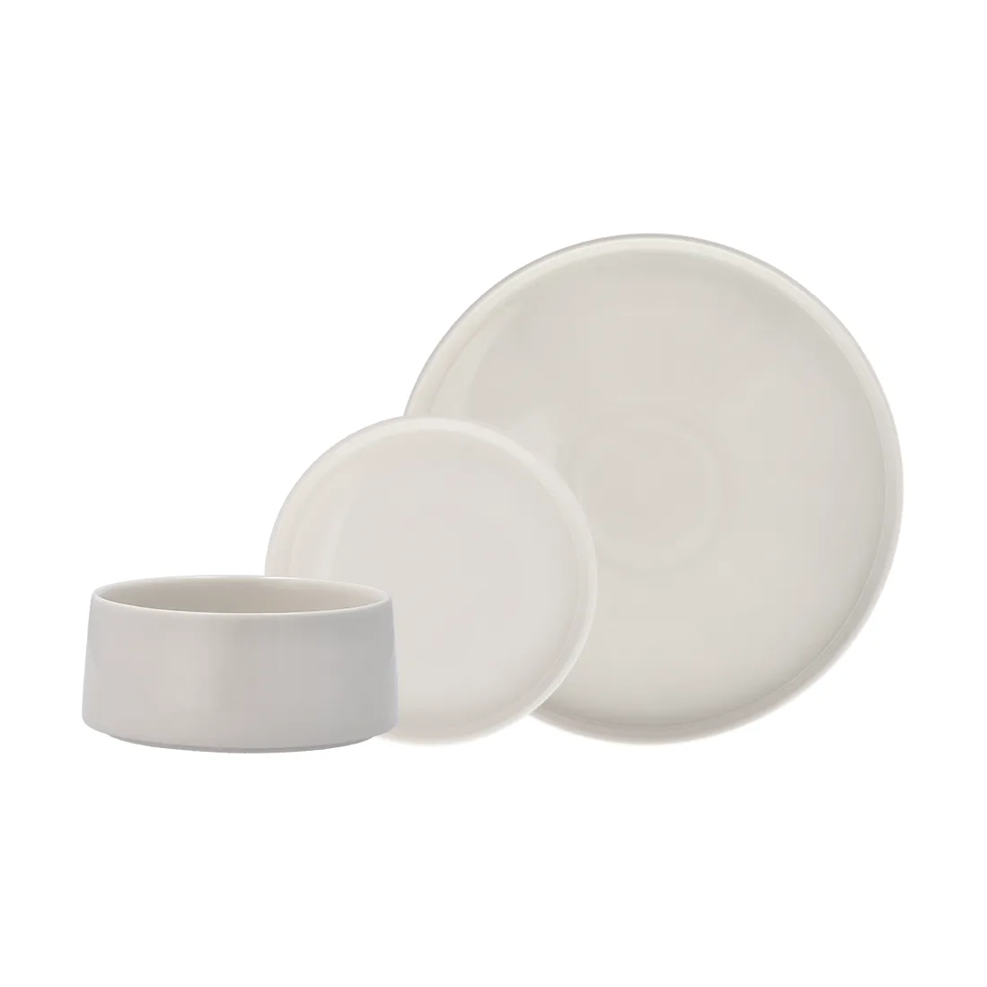 Taper dinnerware set 12 pieces - White Scandi Living
