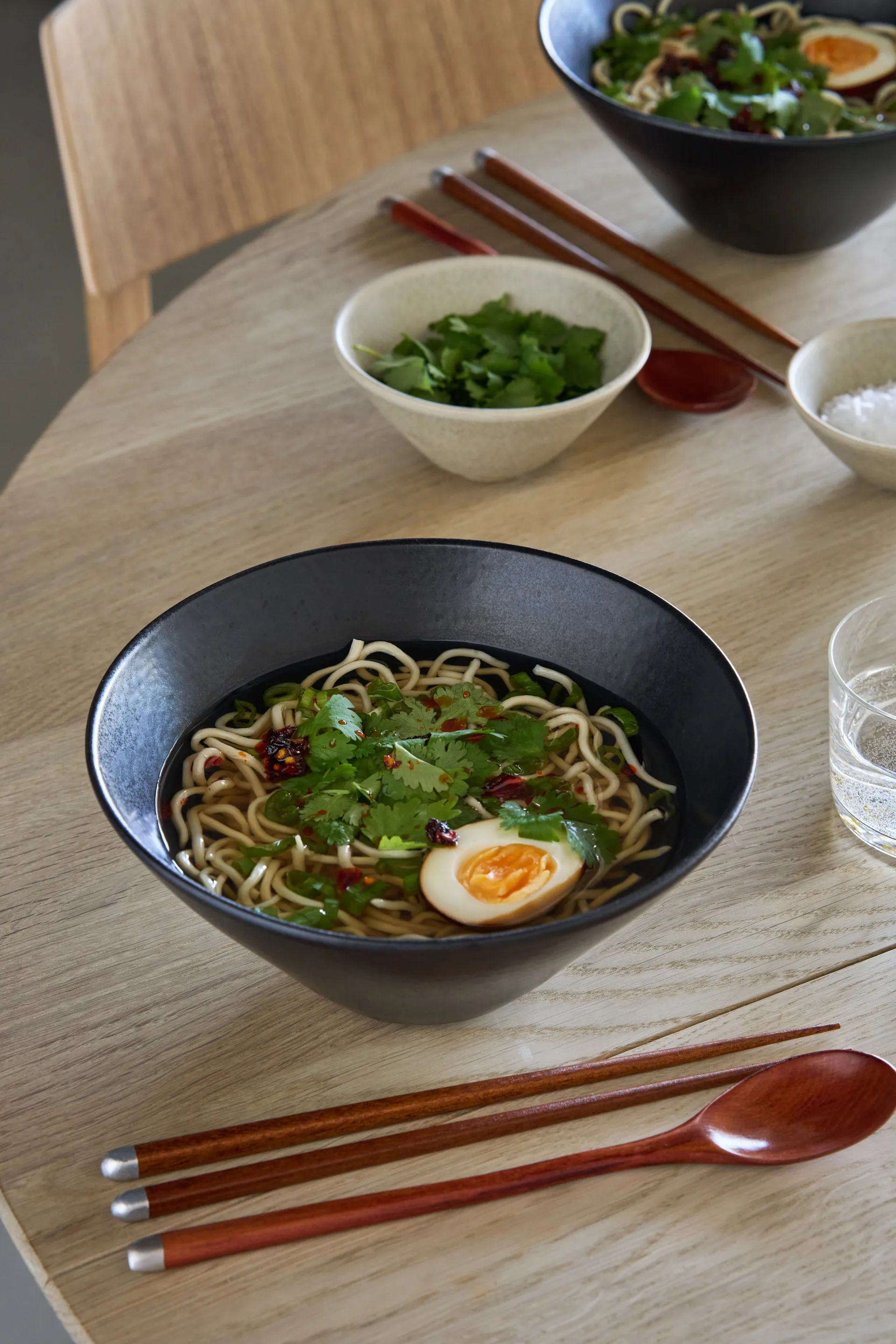 Terra ramen bowl, Black stoneware, Ø20 cm Scandi Living