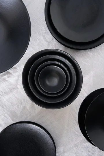 Terra soup bowl - Black stoneware, Ø16 cm - Scandi Living