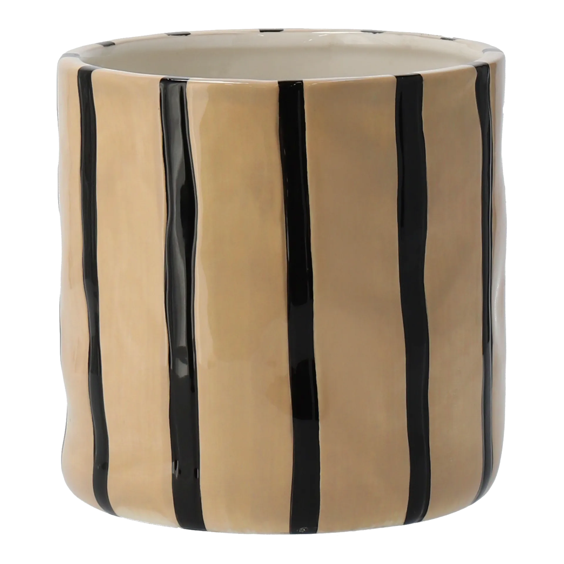 Thrive flowerpot Ø16 cm, Beige-black Scandi Living