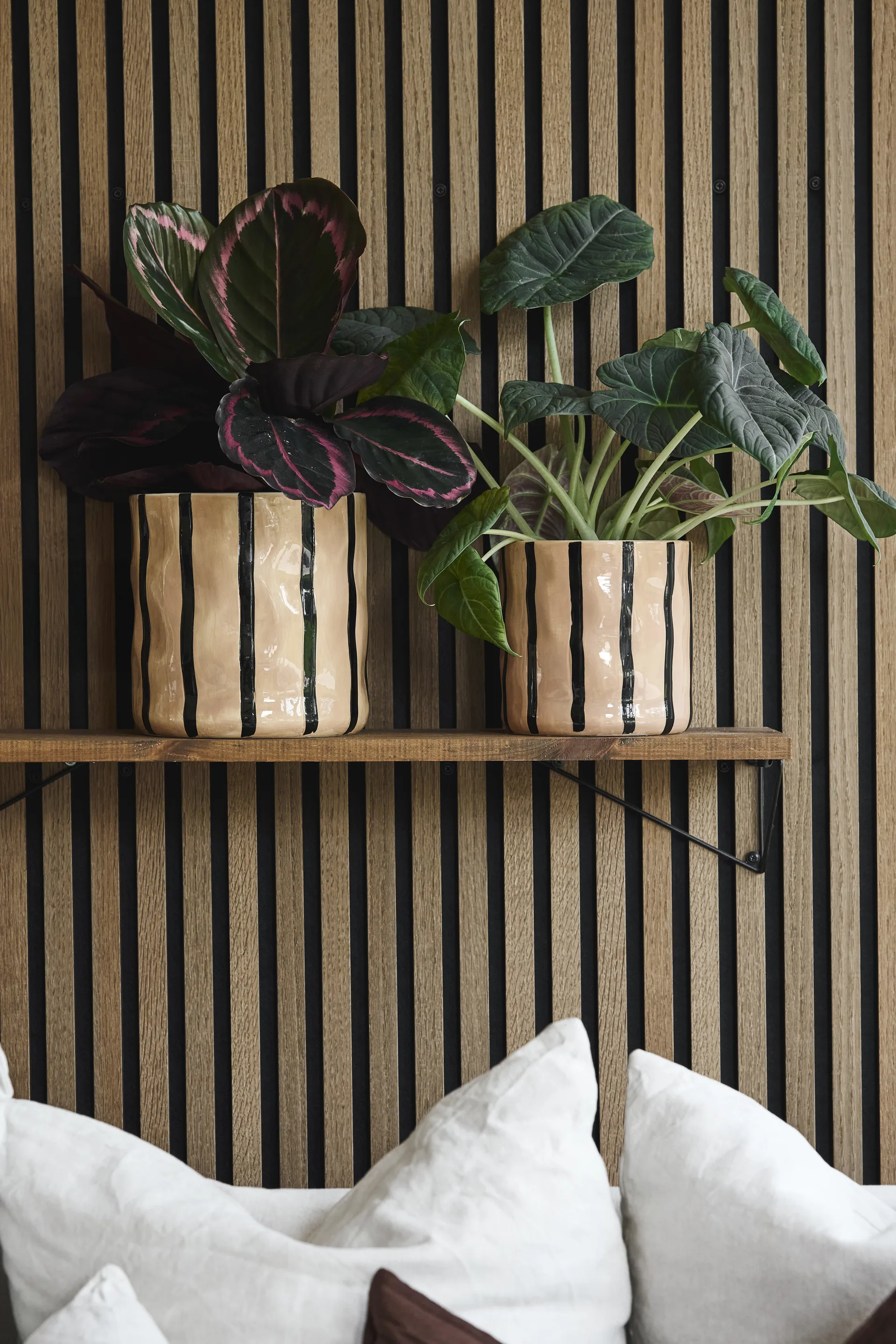 Thrive flowerpot Ø16 cm, Beige-black Scandi Living