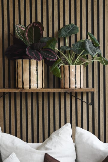 Thrive flowerpot Ø16 cm - Beige-black - Scandi Living