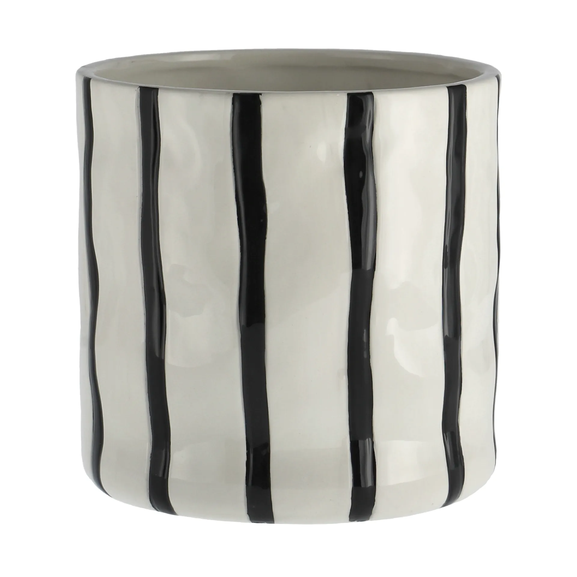 Thrive flowerpot Ø16 cm, White-black Scandi Living
