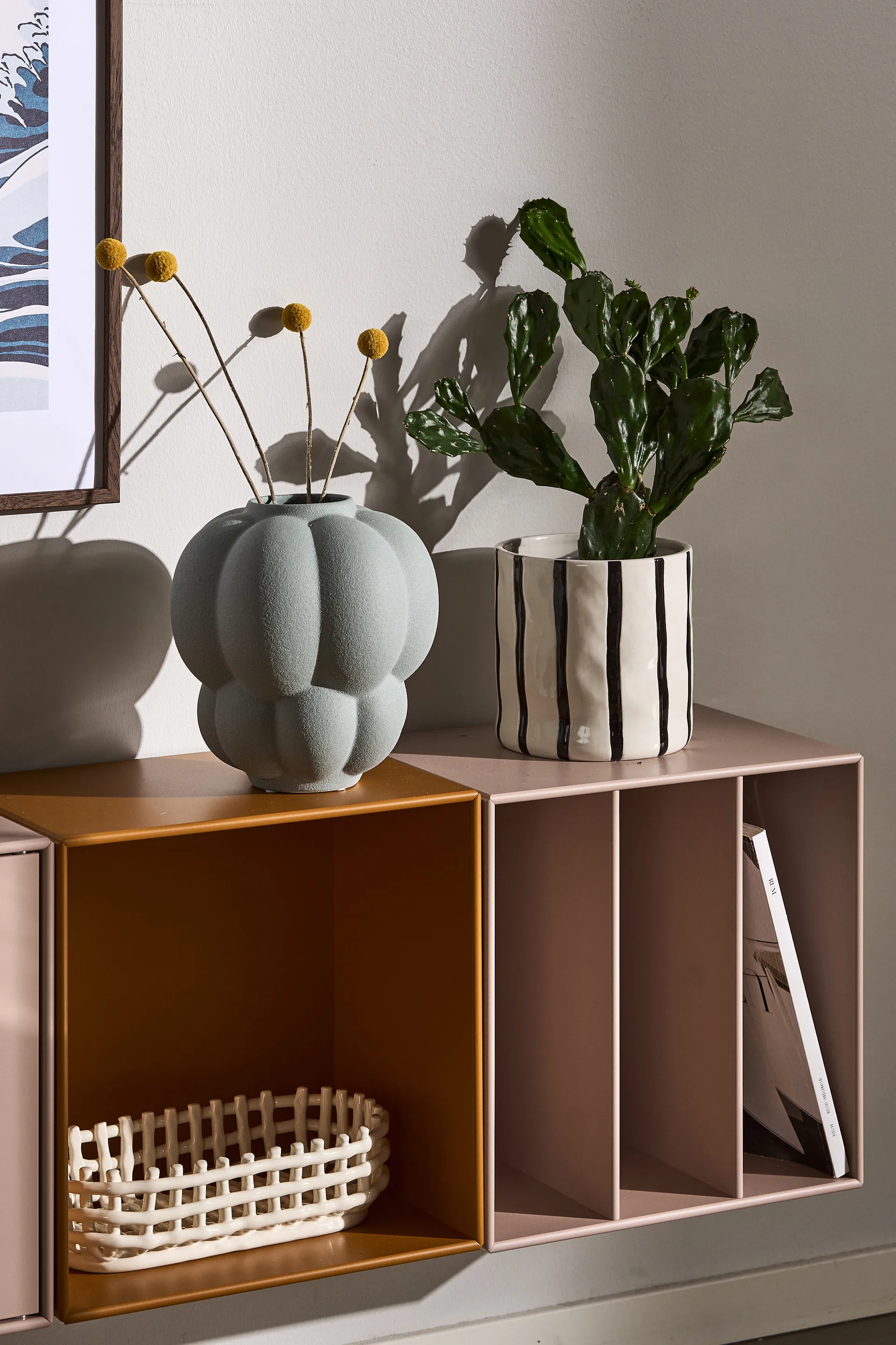 Thrive flowerpot Ø20 cm, White-black Scandi Living