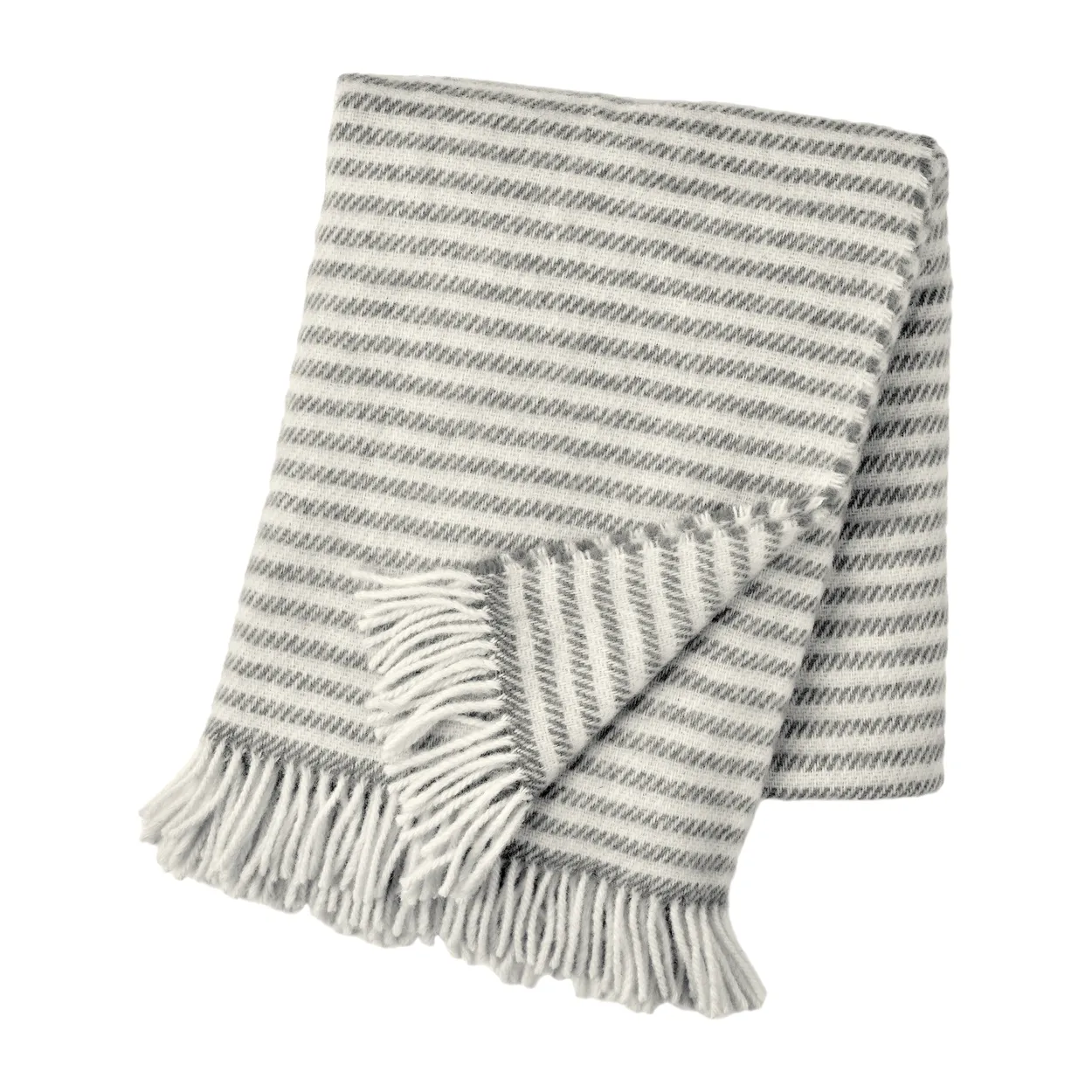 Scandi Living Tidal wool throw 130x180 cm Dark grey