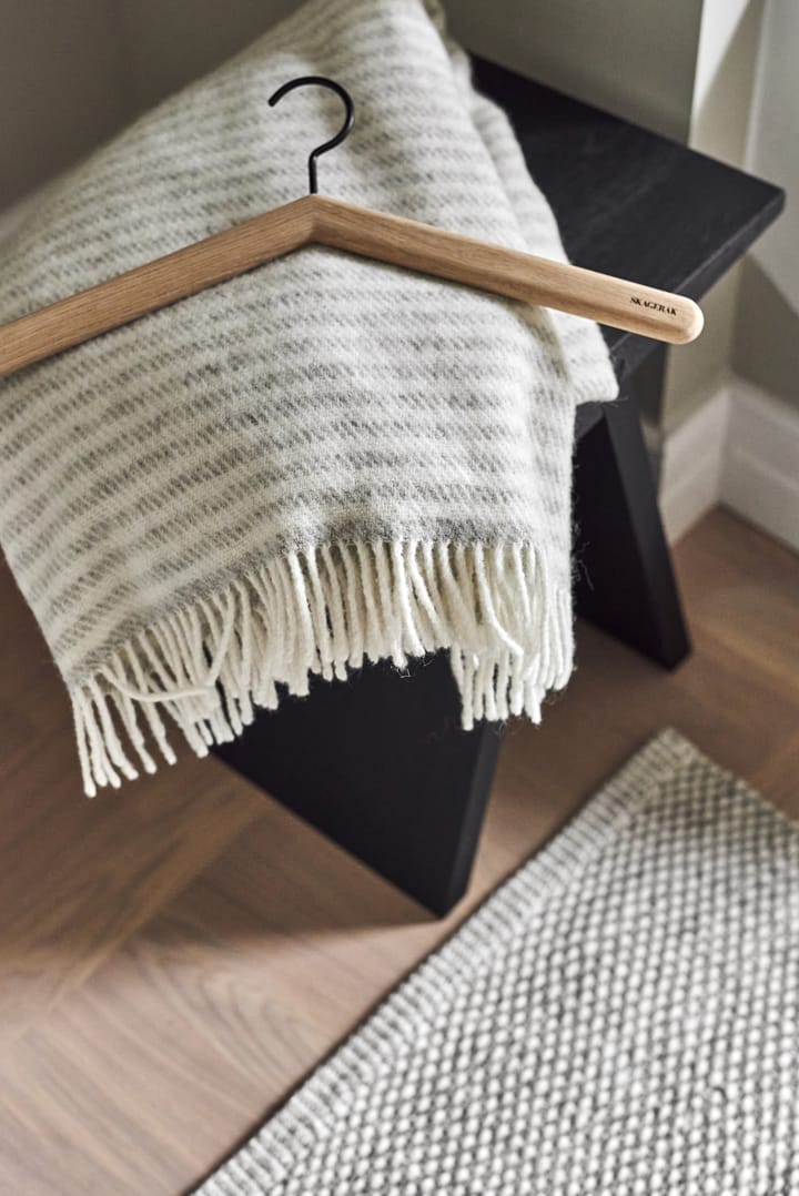 Tidal wool throw 130x180 cm - Light grey - Scandi Living