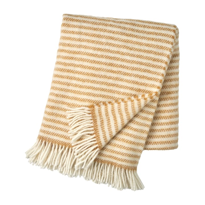 Tidal wool throw 130x180 cm - Mustard - Scandi Living