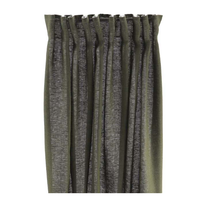 Tranquility curtain with multiband 139x250 cm - Forest green - Scandi Living