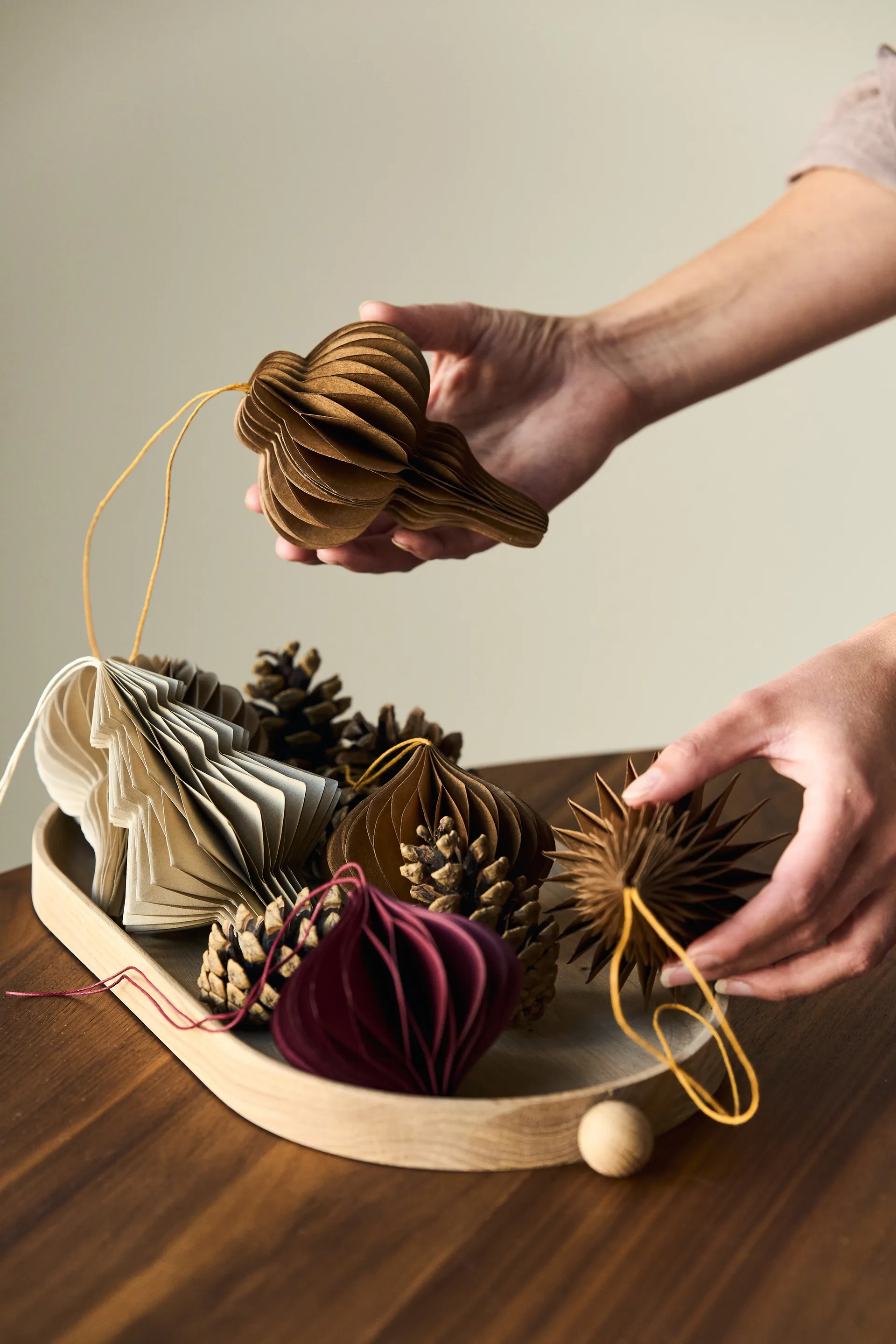 Tree baubles 4-pack, Beige Scandi Living