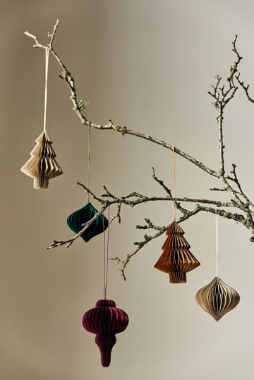 Tree baubles 4-pack - Beige - Scandi Living