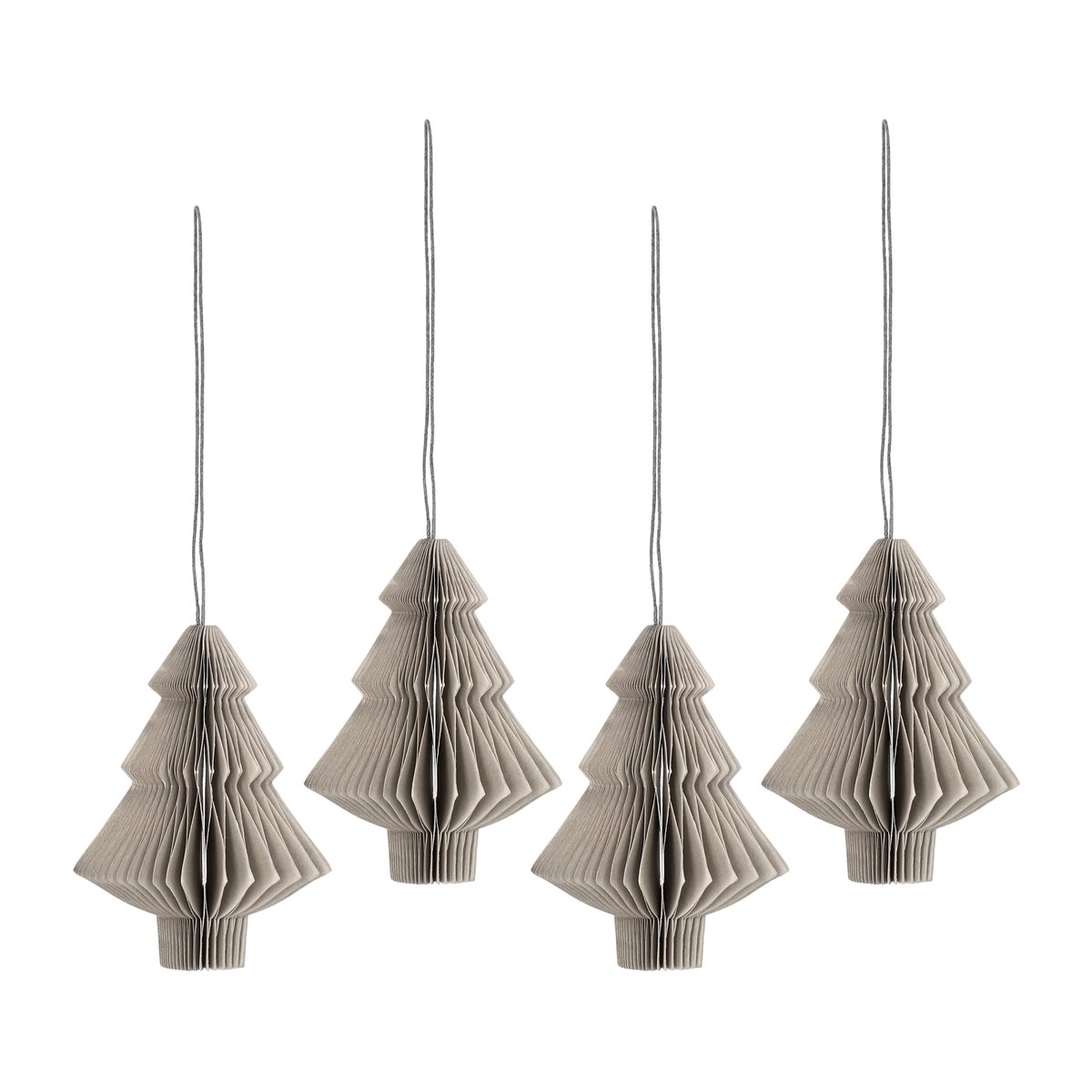 Scandi Living Tree baubles 4-pack Beige | Scandinavian Design | Christmas decorations | Beige
