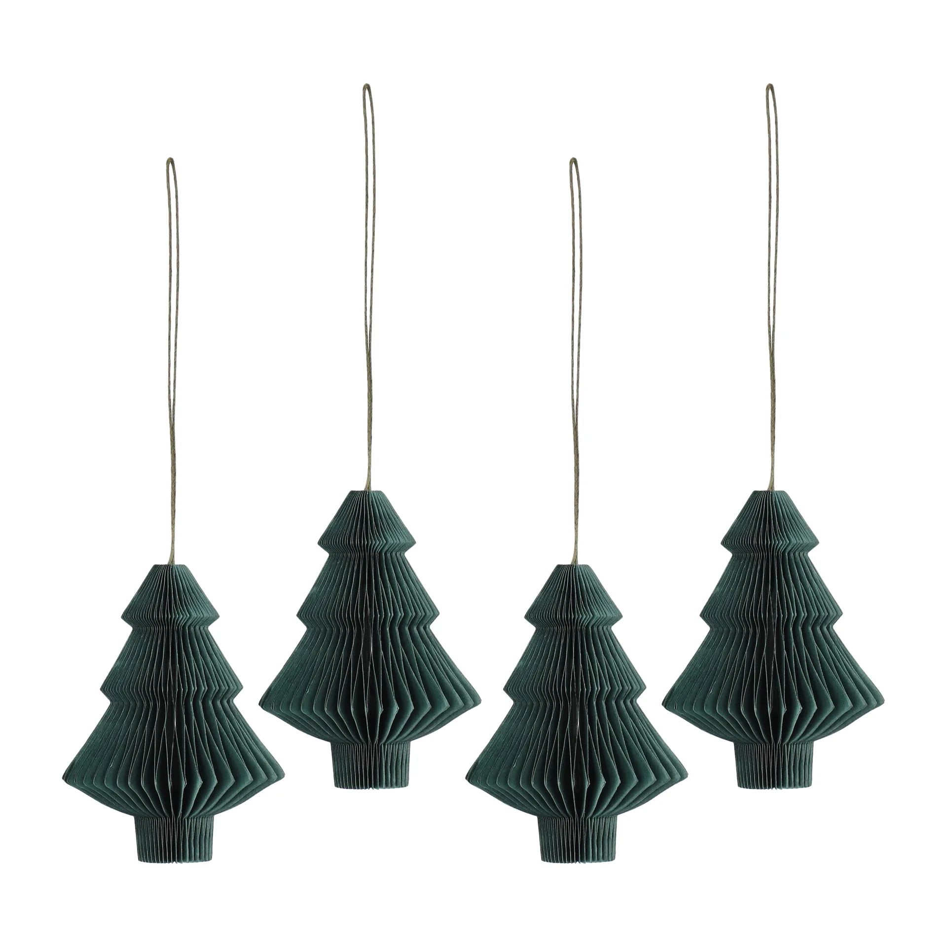 Tree baubles 4-pack, Forest Green Scandi Living