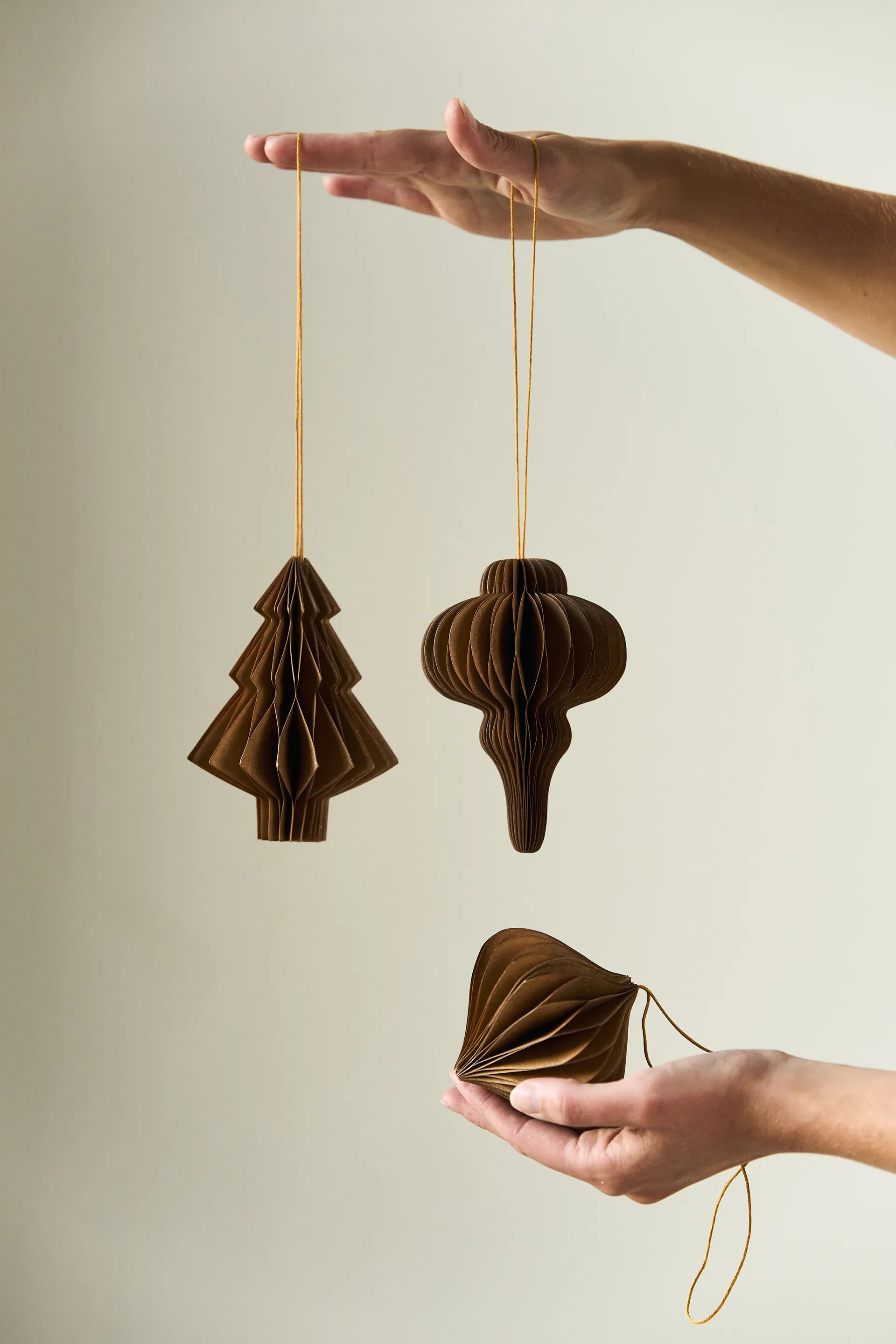 Tree baubles 4-pack, Natural Scandi Living