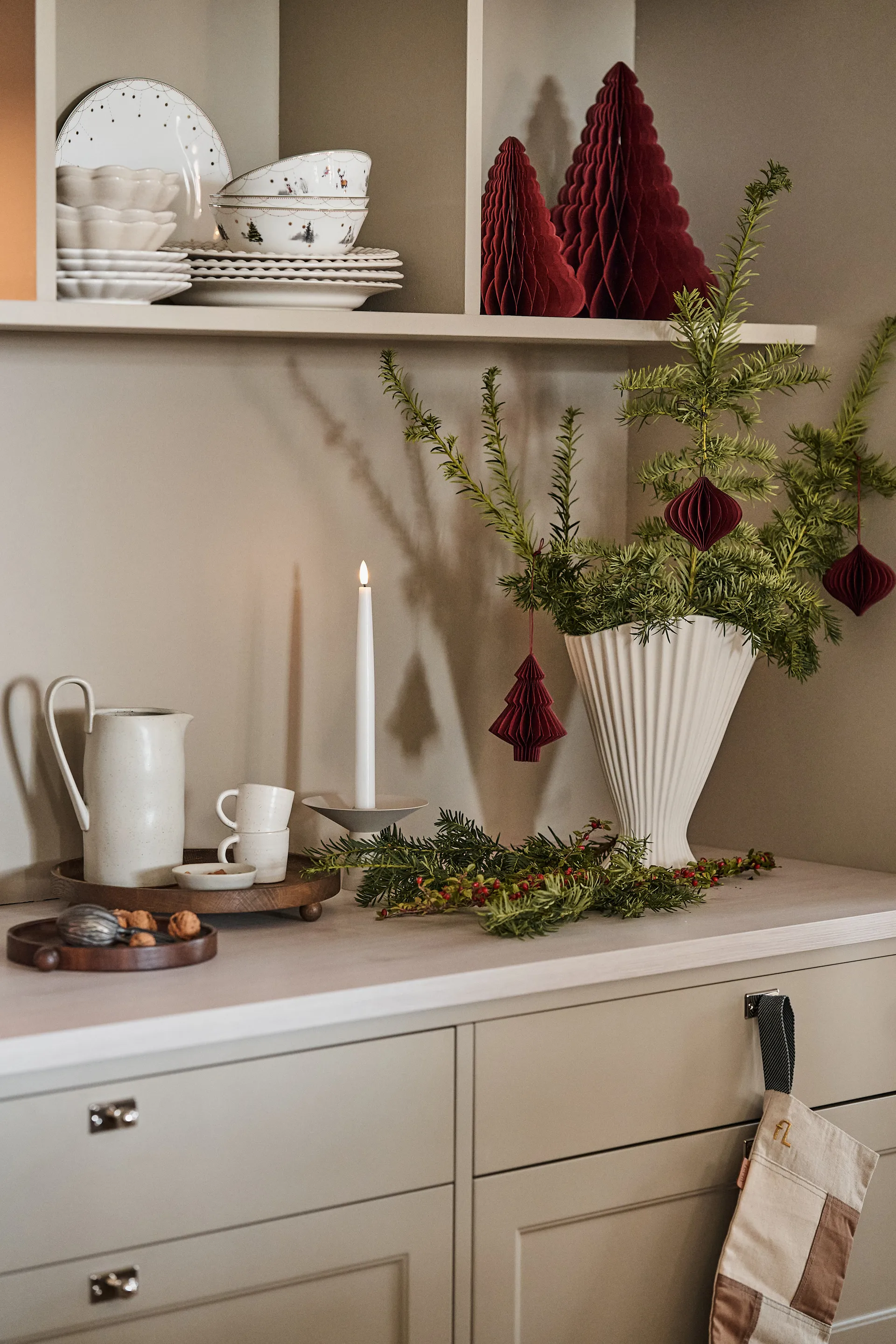 Tree baubles 4-pack, Red Scandi Living