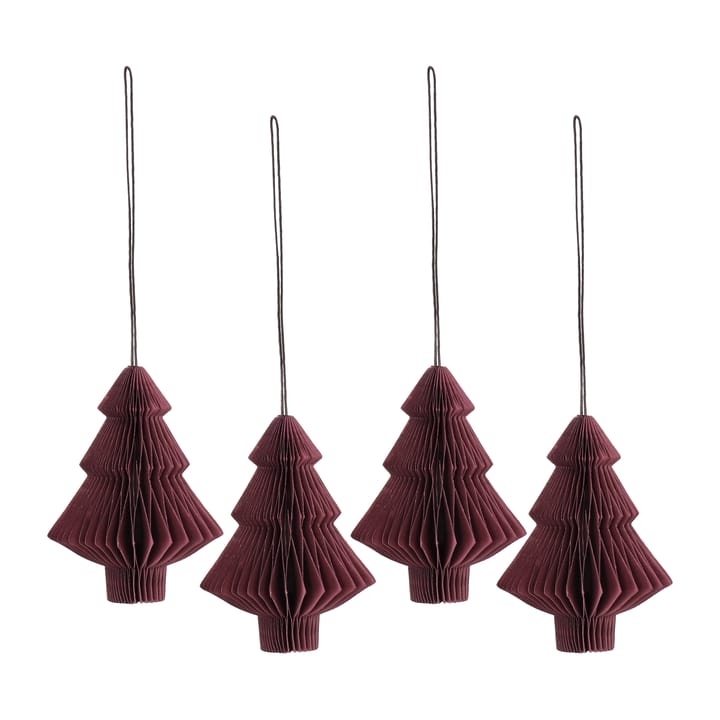 Tree baubles 4-pack - Red - Scandi Living