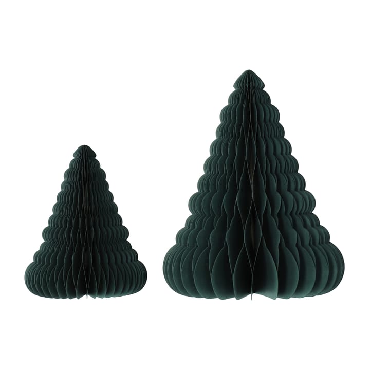 Trees Christmas tree decorations 2-pack - Forest Green - Scandi Living