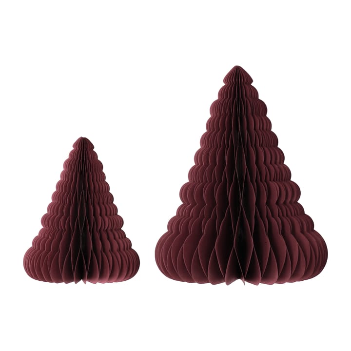 Trees Christmas tree decorations 2-pack - Red - Scandi Living