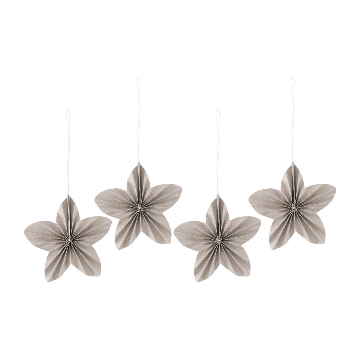 Scandi Living Twinkle baubles 4-pack Beige
