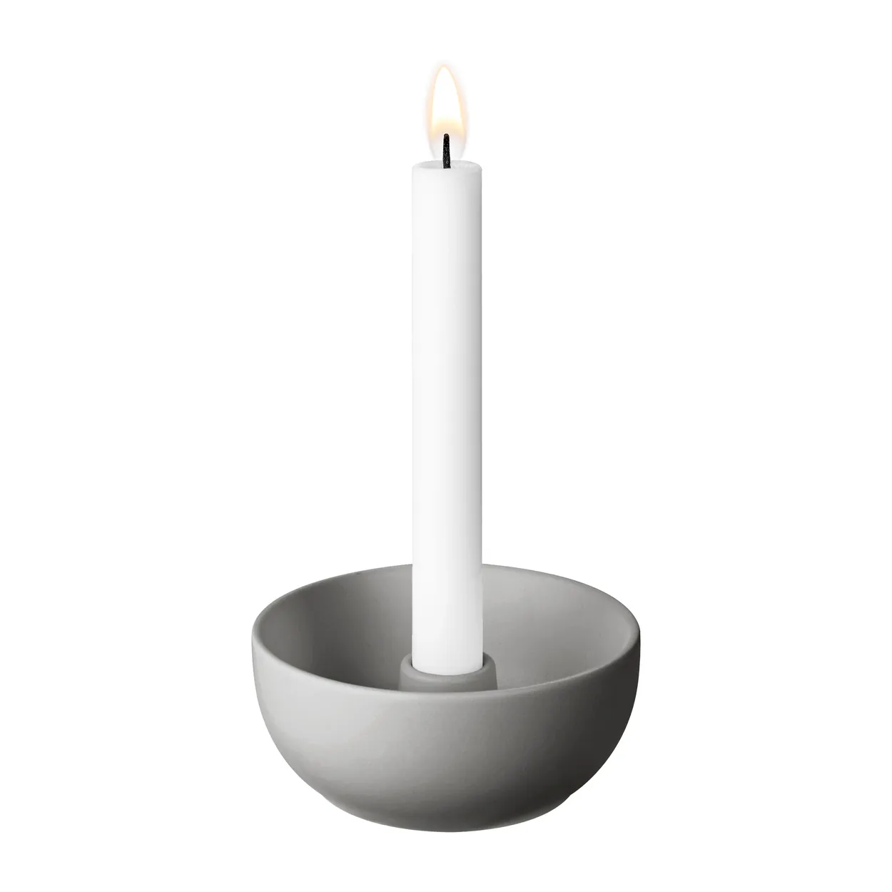 Scandi Living Valley candle sticks o12 cm grey | Scandinavian Design | Candle holders | Grey