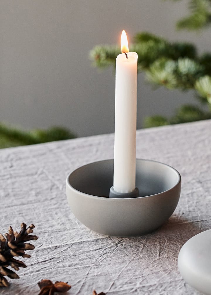 Valley candle sticks Ø12 cm - grey - Scandi Living