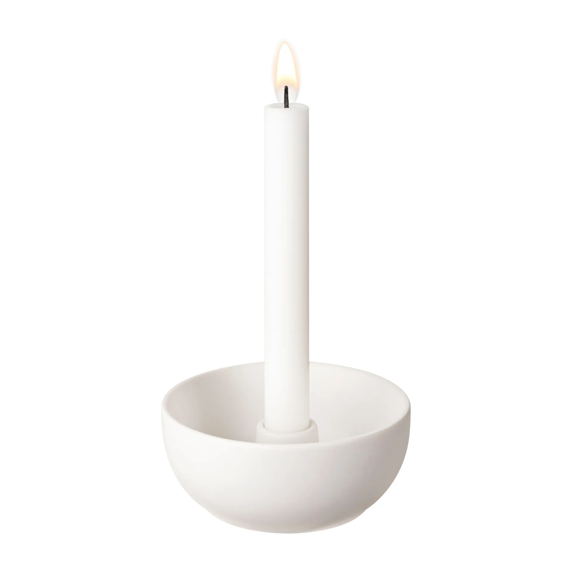 Valley candle sticks Ø12 cm, White Scandi Living