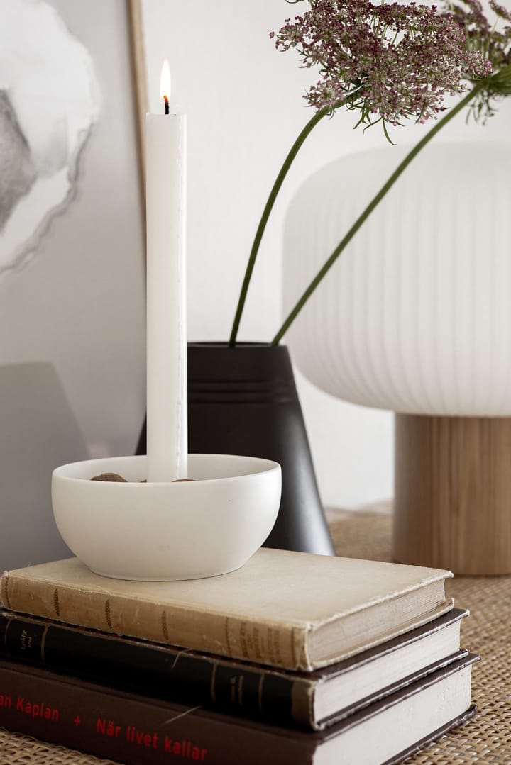 Valley candle sticks Ø12 cm - White - Scandi Living