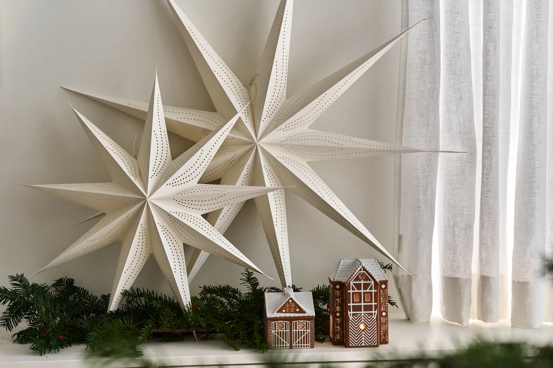 Veil advent star Ø90 cm 2-pack Scandi Living