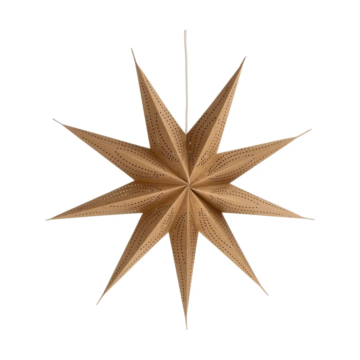 Veil advent star - Nature, Ø60 cm - Scandi Living