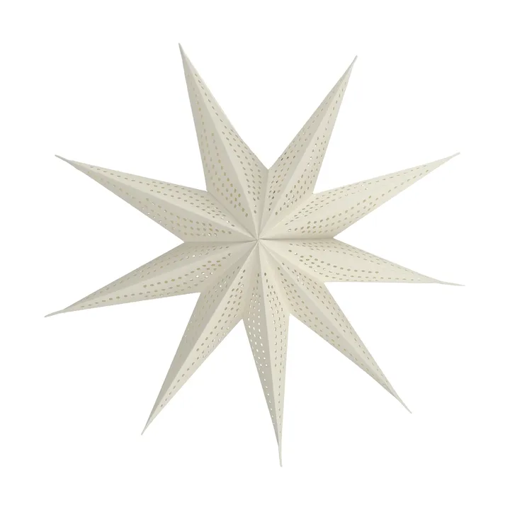 Veil advent star - White, Ø45 cm - Scandi Living