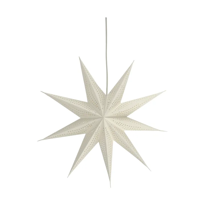 Veil advent star - White, Ø45 cm - Scandi Living