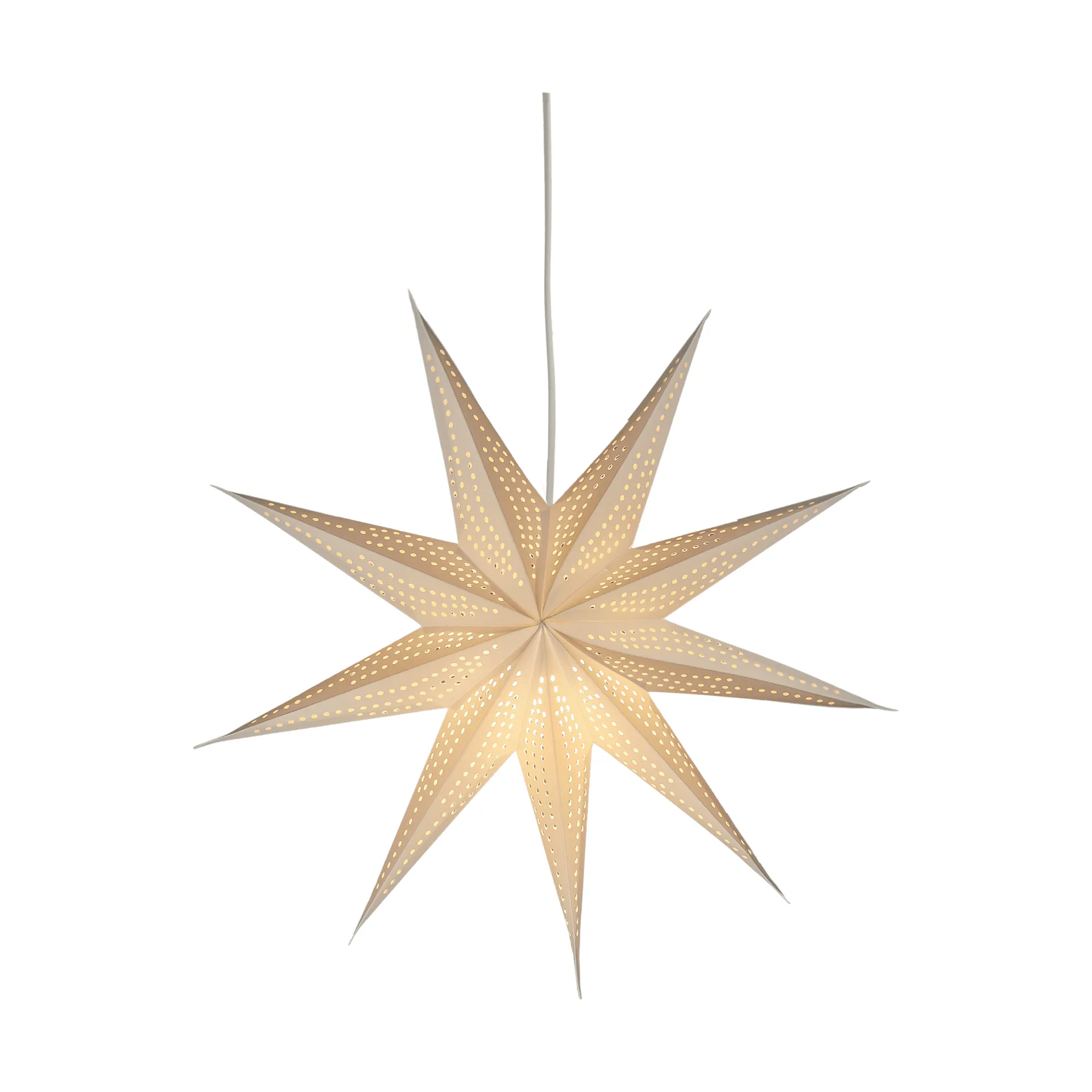 Veil advent star, White, Ø45 cm Scandi Living